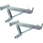 Support d'�chafaudage � deux �chelons - corps court en aluminium , support de cric d'�chelle porteur, ...
