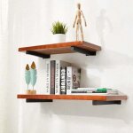 Supports equerre etagere 20 cm, equerre industrielle etagere murale fixation invisible supports vintage ...
