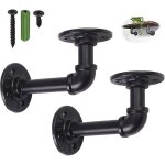 Supports tagre industriels tubulaires, 2 pices (158 cm), style chafaudage / livres