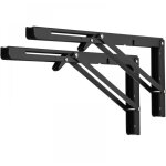 Support d'�tag�re pliable, support gain de place, charni�re de table pliante murale, 30 cm, 2 pi�ces ...