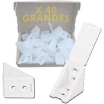 Support d'�tag�re vis invisible corni�re charge lourde corner bracket renfort coin meuble d?angle et ...