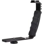 Support en l pour flash d'appareil photo, double griffe porte - accessoires, adaptateur de montage, microphone ...