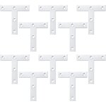 Supports en forme de t, plaque de r�paration plate, supports d'angle en acier inox, plaques de fixation ...