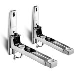 Support four micro - ondes en acier inoxydable 304 avec crochet � bras t�lescopiques, support mural universel ...