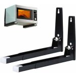 Support de four  micro - ondes support mural en acier inoxydable supports d'tagre pliables rglables ...