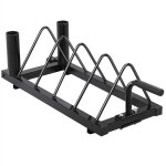 Support d'halt�re rack de rangement mobile pour poids disques barres de musculation avec poign�e de transport ...