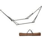 Support de hamac - outsunny - pliable et portable - r�glable - sac de transport - structure en acier ...