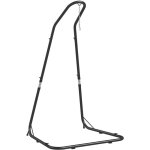 Support pour hamac suspendu, structure porte - hamac robuste 133x116x195 / 230 cm, couleur noire