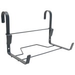 Support jardini�re crochet fer plat 35x18cm anthracite - louis moulin