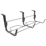 Support jardini�re fixations r�glables fer plat anthracite 60x18 cm
