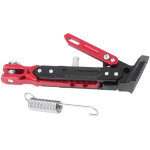 Support lat�ral de pied r�glable, kimiss 21 5 4 cm alliage d'aluminium bequille laterale moto support ...