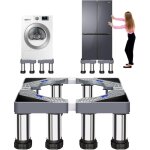 Support pour lave - linge � 8 pieds, largeur r�glable de 40 � 60 cm, avec 4 pieds stables pour lave - ...