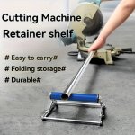 Support de machine de d�coupe r�glable acier inoxydable avec roulettes - cadre de levage pliable robuste ...