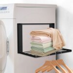 Support machine a laver, kit superposition magn�tique lave linge seche linge universel, pliable support ...