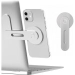 Support magntique pour ordinateur portable, support latral rglable pour cran de tlphone, compatible ...