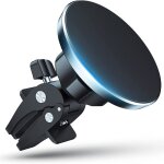 Support magn�tique voiture rotatif 360�, ventilation int�gr�e, fixation t�l�phone portable