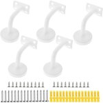 Support de main courante, 5pcs acier inoxydable supports de rampe main courante supports muraux, utilis ...