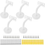 Support de main courante, 5pcs acier inoxydable supports de rampe main courante supports muraux, utilis� ...