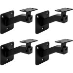 Supports de main courante carr - 4 pices noires, fixation murale en fer, idal pour escalier avec angle ...