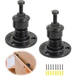 Supports de main courante industriel 2 pices, fixation en fer noir pour escaliers, style moderne et ...