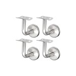 Support main courante inox 304 pour rampe escalier support mural rampe bois argent (4 pices)