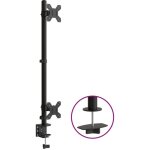Support de moniteur support d'�cran double noir acier vesa 75 / 100 mm cfw26778