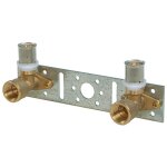 Banyo ? raccord � sertir pour tube multicouche ? coude mural 16x1 / 2' filet fem ? entraxe 153mm ? pression ...