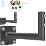 Support de montage pour girouette en acier robuste 20 cm support de girouette en m�tal noir - fixation ...