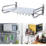 Support mural en acier inoxydable pour four � micro - ondes, support de cuisine, �tag�re murale, �tag�re ...
