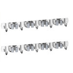 Support mural pour balai, 2 pi�ces, support mural pour balai, serpilli�re, support � outils en acier ...