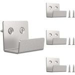 Support mural pour carrelage, 5 pi�ces, en acier inoxydable, avec vis de montage pour miroir, support ...