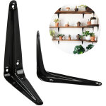 Support mural pour �tag�re, support d'angle de console en m�tal estamp�, adapt� aux �tag�res de style ...