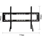 Support mural fixe pour tlviseur - convient aux tlviseurs de 37  86 pouces - universel, jusqu' ...