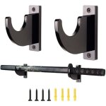 Support mural horizontal en acrylique pour katana et sabre de samoura� (lot de 2) - avec 1 crochet