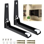 Support mural micro onde en acier inoxydable, support de montage mural pour four � micro - ondes, charge ...