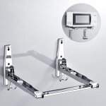 Support mural r�tractable pour four � micro - ondes, support mural en acier inoxydable, r�glable en longueur ...