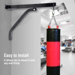 Support mural pour sac de frappe jusqu'à 100 kg, support de sac de boxe, cintre de boxe robuste pour ... Support mural pour sac de frappe jusqu'à 100 kg, support de sac de boxe, cintre de boxe robuste pour ...