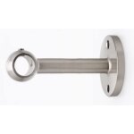 Support mural tringle � rideaux ateliers 28 chrome mat