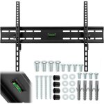 Support mural universel, robuste et horizontal pour t�l�viseur, avec niveau � bulle.