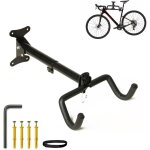 Support mural pour v�lo pliable ? support mural universel pour v�lo avec crochets rev�tus et cadre en ...