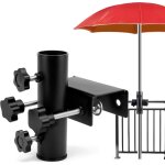 Support pour parasol balcon, porte parapluie pour ext�rieur, porte - parasol en m�tal - fixation attache ...