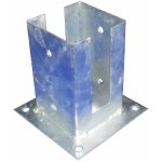 Support - pied  fixer pour poteau rainur 9x9 cm