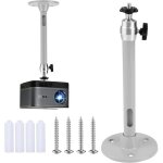 Support de plafond videoprojecteur, universel support de mini projecteur mural au plafond, rotation � ...