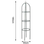 Support pour plantes grimpantes en fer forg� - arceau de jardin ext�rieur pour cl�matites et vignes - ...