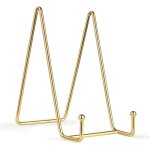 Supports de plaque 6 pouces pour affichage, 2 pack en m�tal, pr�sentoir pour photos, assiettes d�coratives ...