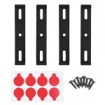 Support plaque immatriculation, 4 pi�ces support de plaque voiture sans cadre, 3d invisible 12 x 2 cm, ...