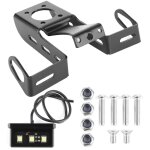 Support de plaque d'immatriculation pour �liminateur de garde - boue de moto, avec lumi�re led, adapt� ...