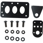 Support de plaque d'immatriculation lat�ral en fer, cadre de plaque r�tro pour moto