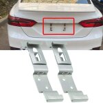 Support de plaque d'immatriculation (lot de 2) - support universel pour plaque d'immatriculation de voiture ...