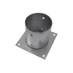 Support plat pour poteau Ø12. 1 x 15 cm - par pièce Support plat pour poteau Ø12. 1 x 15 cm - par pièce
